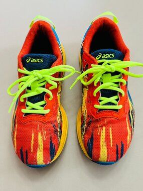 B-ASICS,  Youth 6 / Women's 7.5, Gel-Noosa Tri 13, Orange/Yellow/Blue